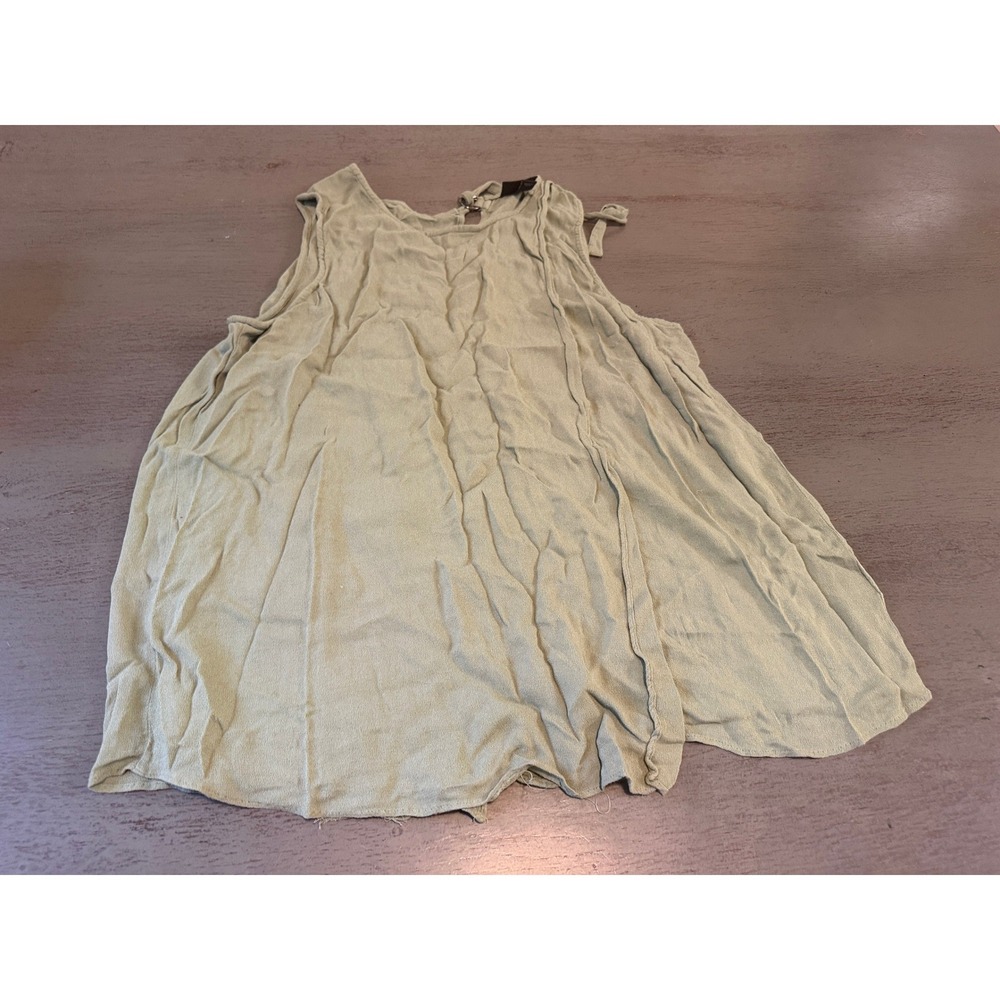 Mossimo Womens XL Sage Green Rayon Tank Top Keyhole Ring Back Sleeveless Blouse